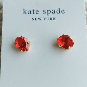 Kate Spade Treasure Trove Gold Pink Sand Stud Earrings NEW AUTHENTIC